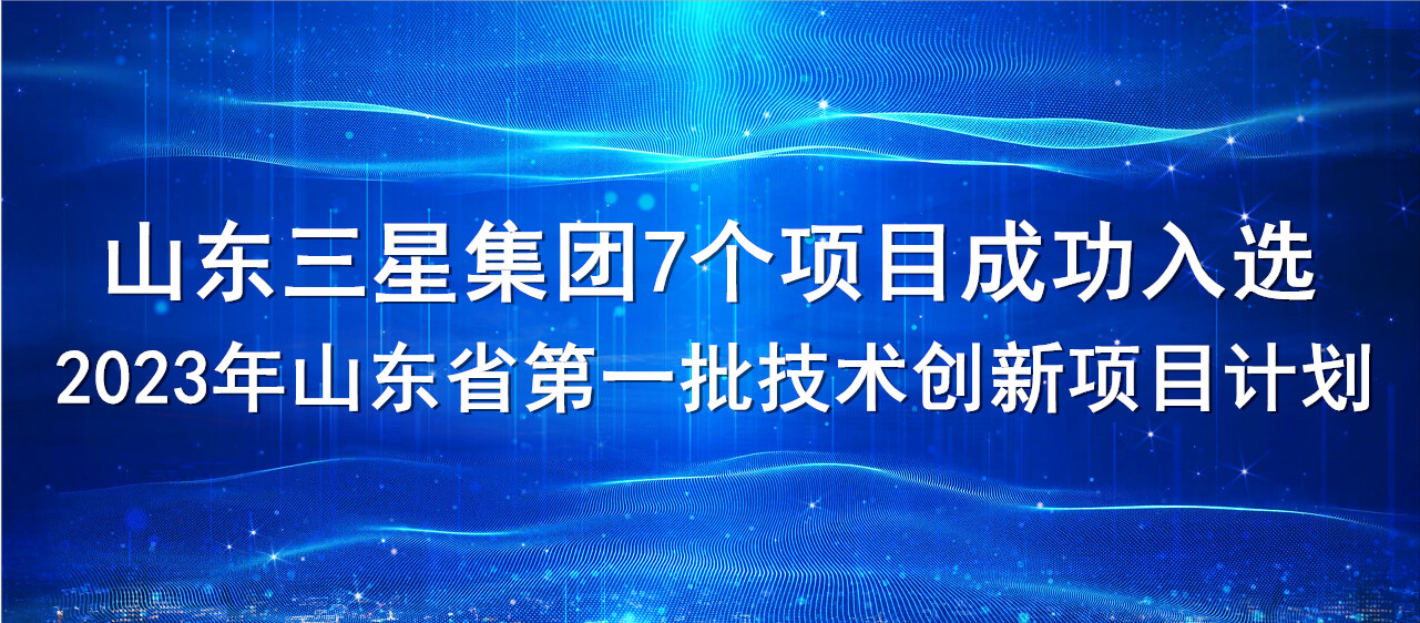 喜報！山東三星集團7個(gè)項目成功入選2023年山東省第一批技術(shù)創(chuàng  )新項目計劃