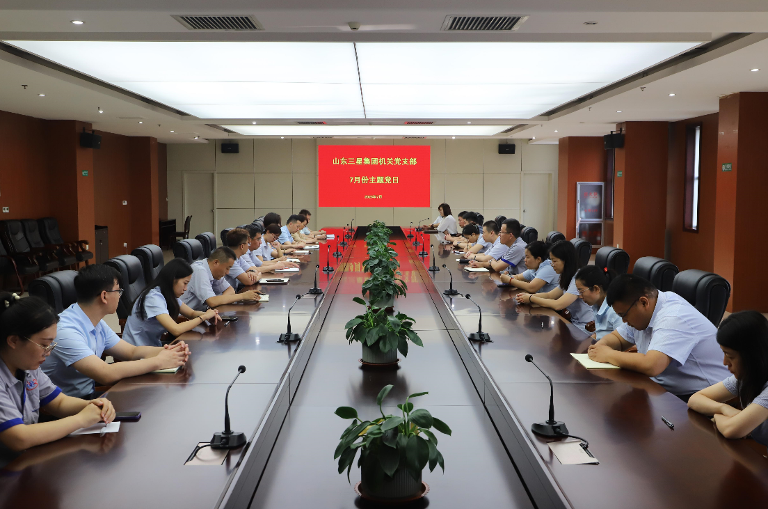 山東三星集團各黨支部召開(kāi)7月份主題黨日活動(dòng)暨預備黨員轉正大會(huì )