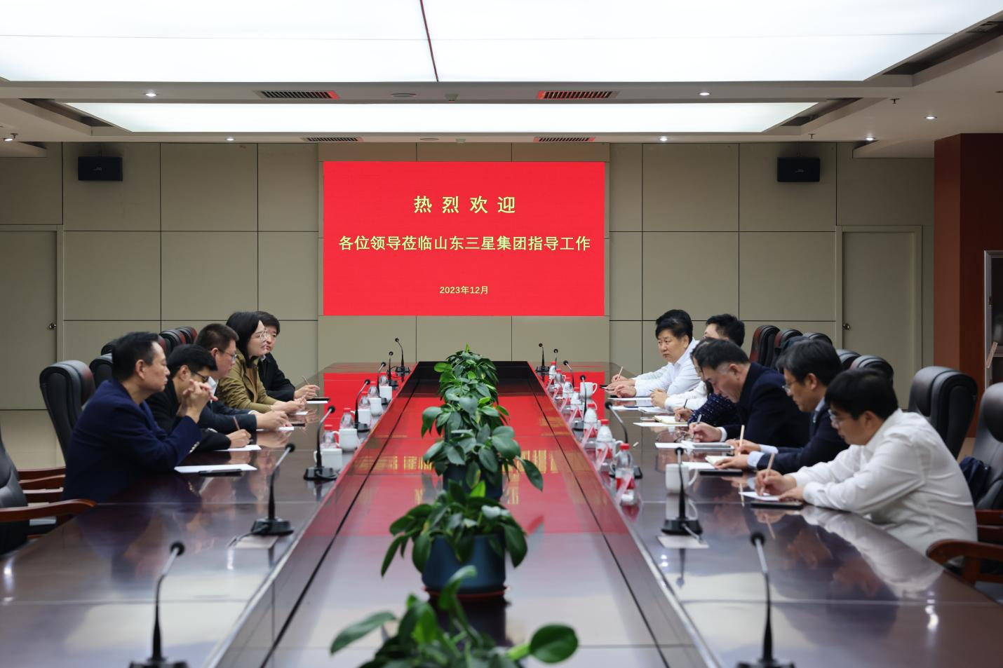 農發(fā)行山東省分行黨委委員、副行長(cháng)朱峰一行來(lái)山東三星集團調研