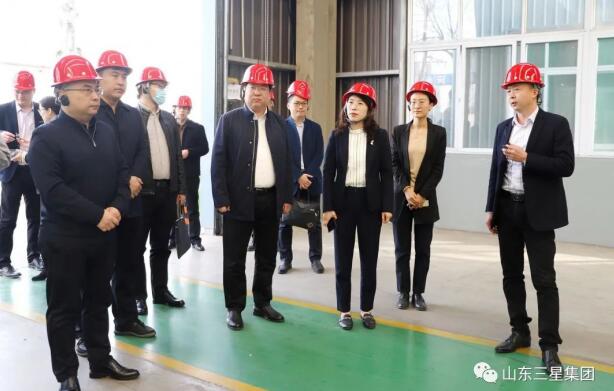 團山東省委青年發(fā)展部部長(cháng)李小雪來(lái)山東三星集團調研