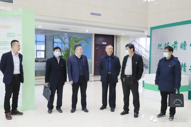 鄒平市應急管理局黨組書(shū)記、局長(cháng)呂秩榮來(lái)山東三星集團調研