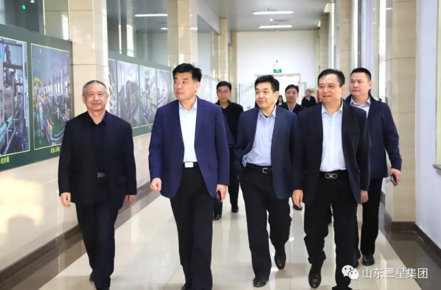 鄒平市副市長(cháng)、市公安局黨委書(shū)記、局長(cháng)張曰海一行到山東三星集團參觀(guān)調研